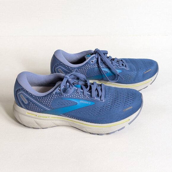 Brooks Women's Ghost 14 Running Shoes Size 7.5 Blue Sneakers - Picture 2 of 7
